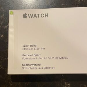 Apple Watch with Stainless Steel Sport Band